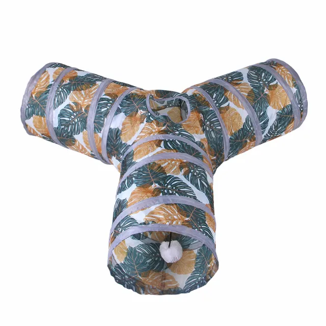 Foldable Cat Tunnel Printing Toy Printing Y Pass - Shop at LoveMi