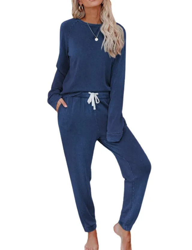 Home Long sleeved Trousers Ladies Two piece Set Afo8096 3Xl - Shop at LoveMi