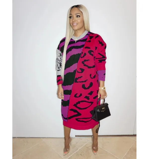 Women's Long Sleeve Dress Loose European And American Style Casual Red Purple - Shop at LoveMi