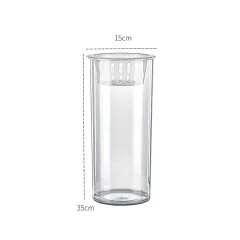 Living Room Micro Landscape Desktop Ecological Pot Transparent Plastic Creative Decoration Fish Tank - 5016 Cylinder 836 - View 1