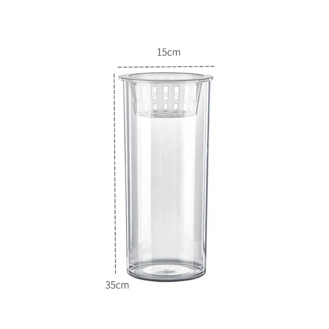 Living Room Micro Landscape Desktop Ecological Pot Transparent Plastic Creative Decoration Fish Tank 5016 Cylinder 836 - Shop at LoveMi