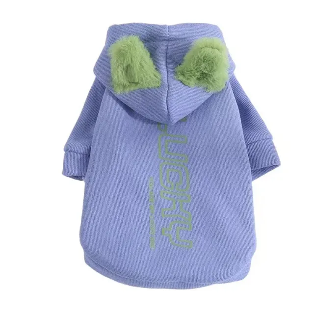 Dog Clothes Autumn And Winter Schnauzer Bichon Teddy Small And Medium Size Blue - Shop at LoveMi