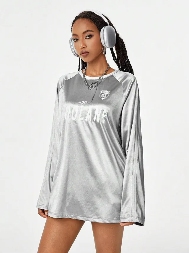 Dopamine Digital Printed Loose Long Sleeves Women's Top Style 5 - Shop at LoveMi