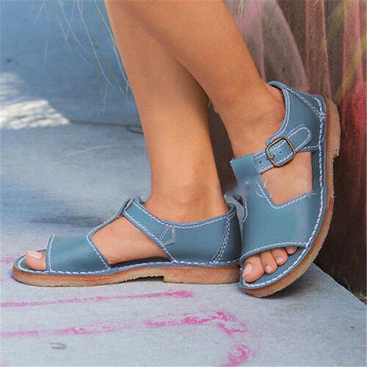 Summer European And American Style Fashionable Beach Flat-Heel Sandals