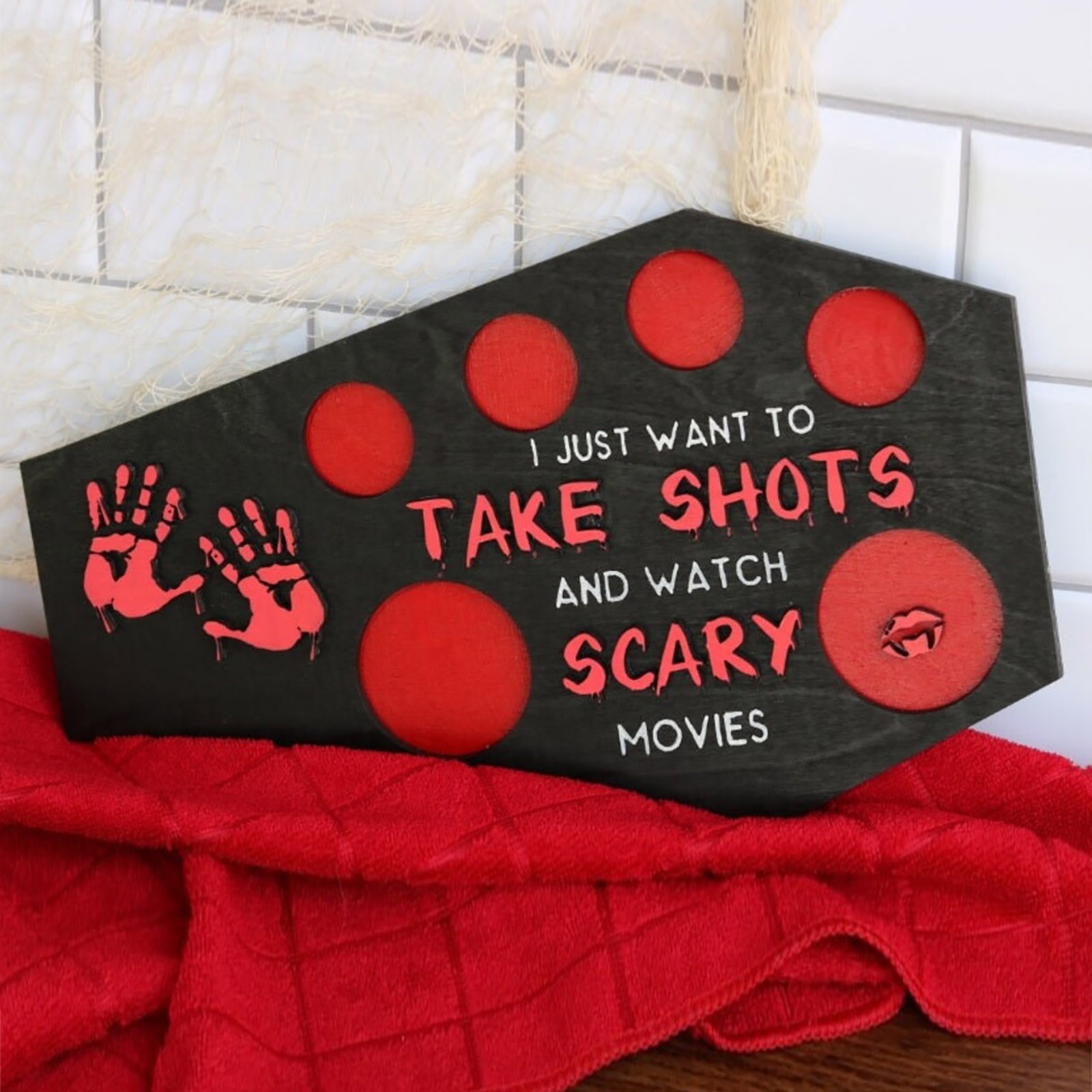 Halloween Horror Shooting Tray (Horror Ornaments-24x17x1cm)