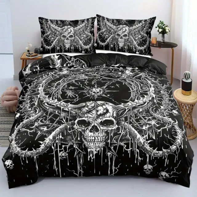 Rose Skull Printed Home Textile Bedding Suit Style13 - Shop at LoveMi