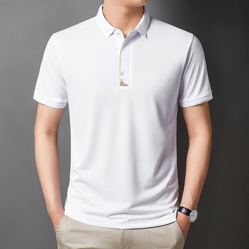 Men's Young And Middle-aged Business Casual Breathable Short Sleeve