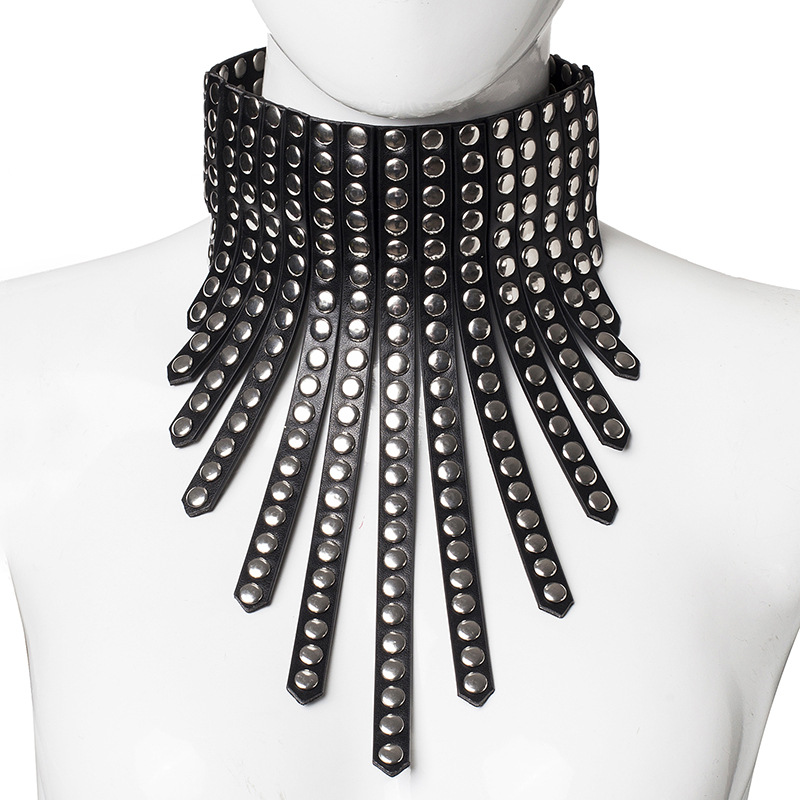 Title 1, Mode Harajuku Punk collier en cuir Punk Rivets