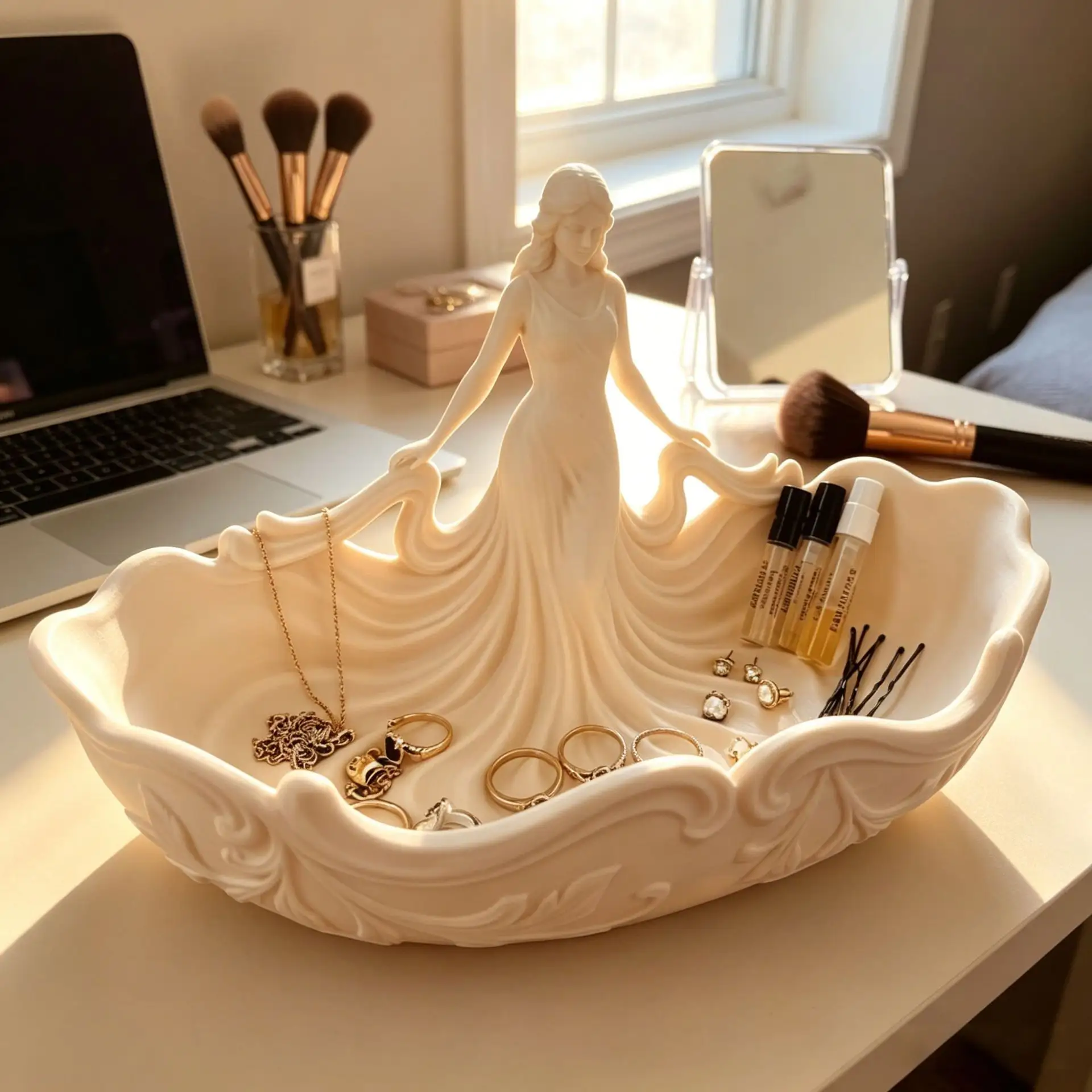 Jewelry Storage Tray Decorative Home Desk