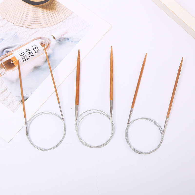 Convenient Household Stainless Steel Bamboo Circular Knitting Needles For Sweaters