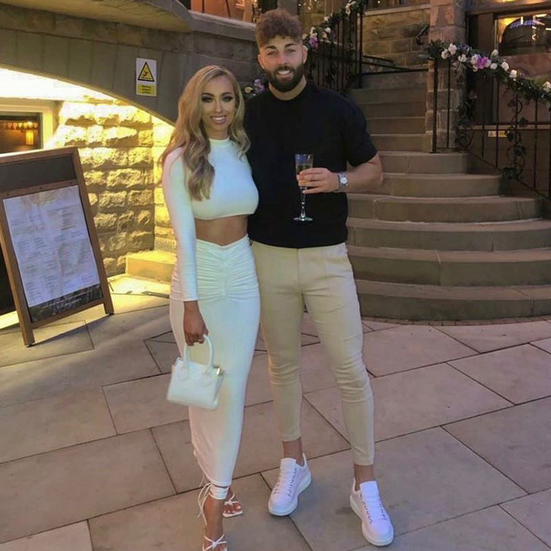 Solid Color Casual Long-sleeved Turtleneck Top Dress Suit