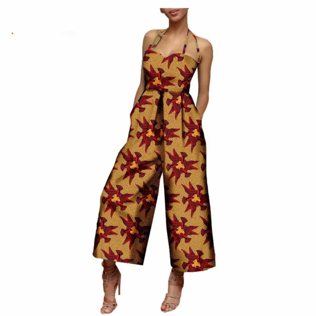 African Women's Sleeveless Cotton Jumpsuit 754 Style - Shop at LoveMi