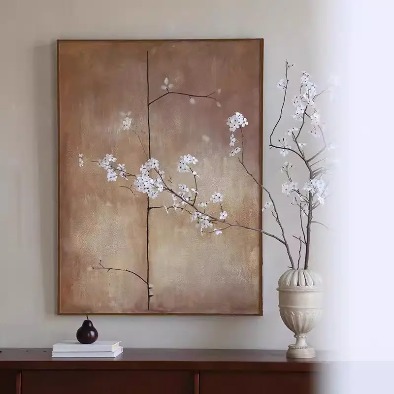Retro Wabi-Sabi Style Wall Hanging Hand-Painted Decorative