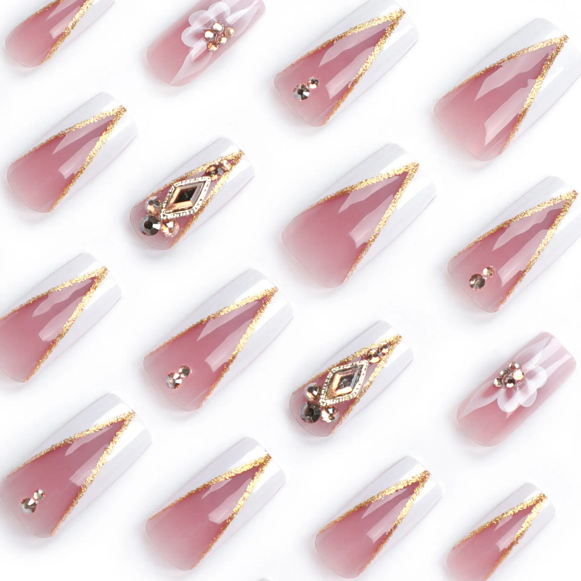 Women's French Flower Three-dimensional Manicure
