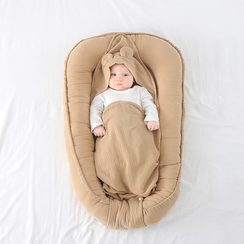 Newborn Baby Bed In Uterine Shape With Anti-Startle Design Made Of Pure Cotton