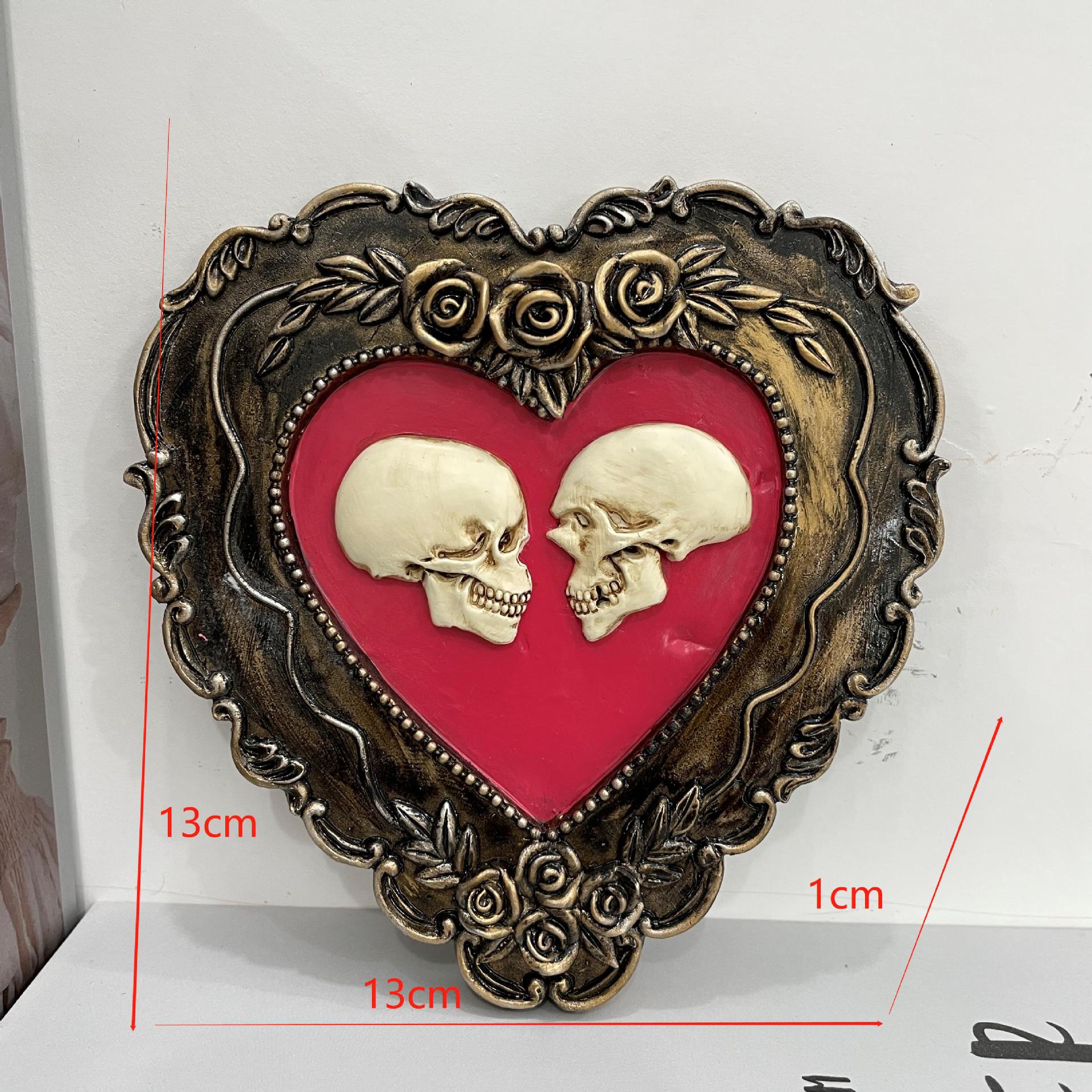 Title 1, Fashion Creative Resin Love Skull Ornaments for...