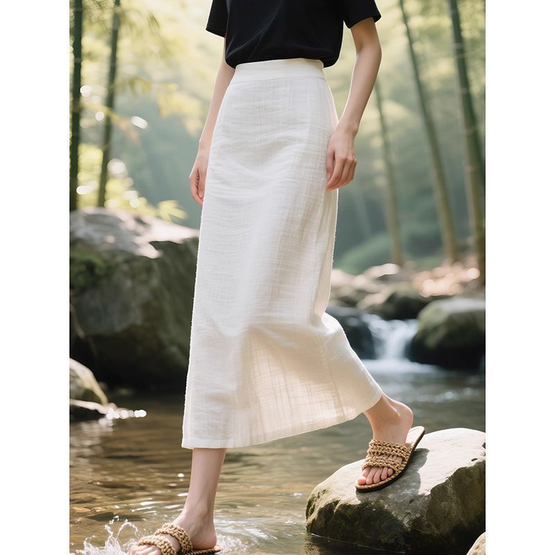 Summer Thin Straight Mid-length Dress For Women — foto 5