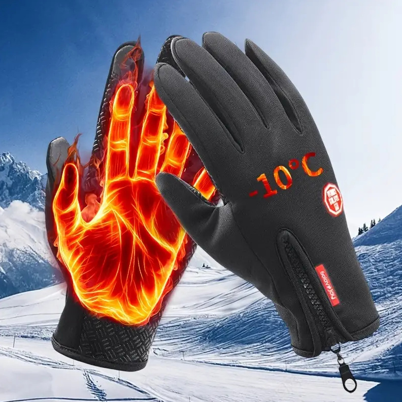 Winter Sports Touch Screen Plus Velvet Gloves - Image 5