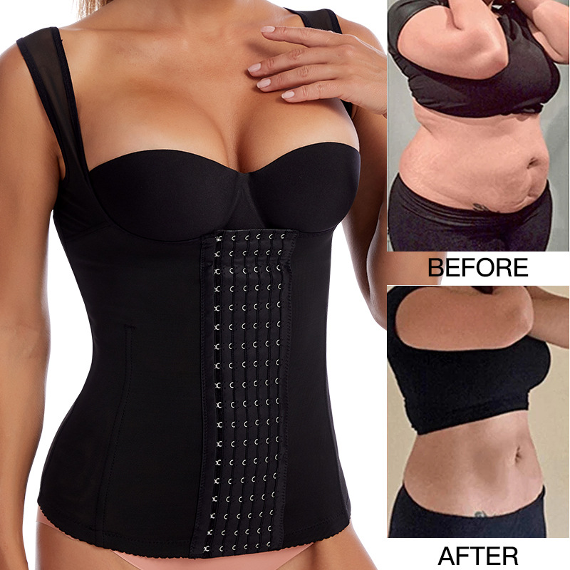 Body-shaping Waist-cinching Tummy-control Vest With Uplift And Push-up Support