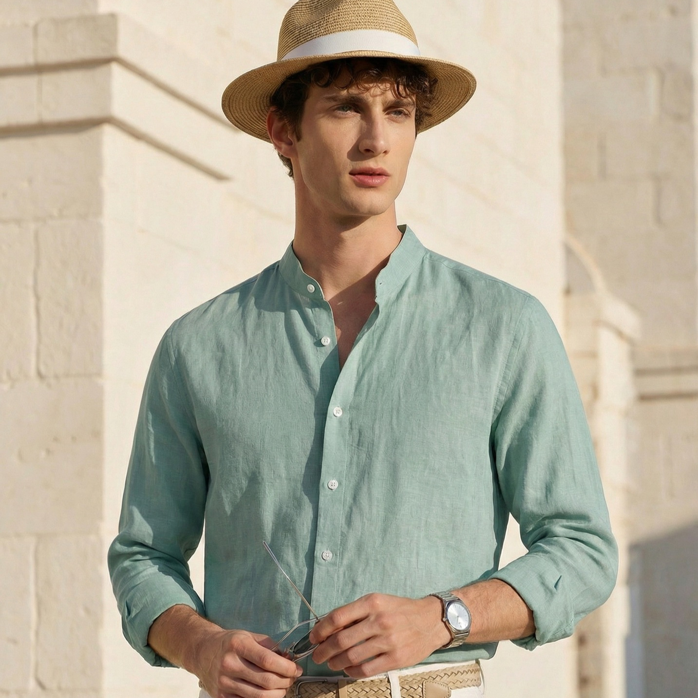Long Sleeve Linen Shirt, picture 3 of 10