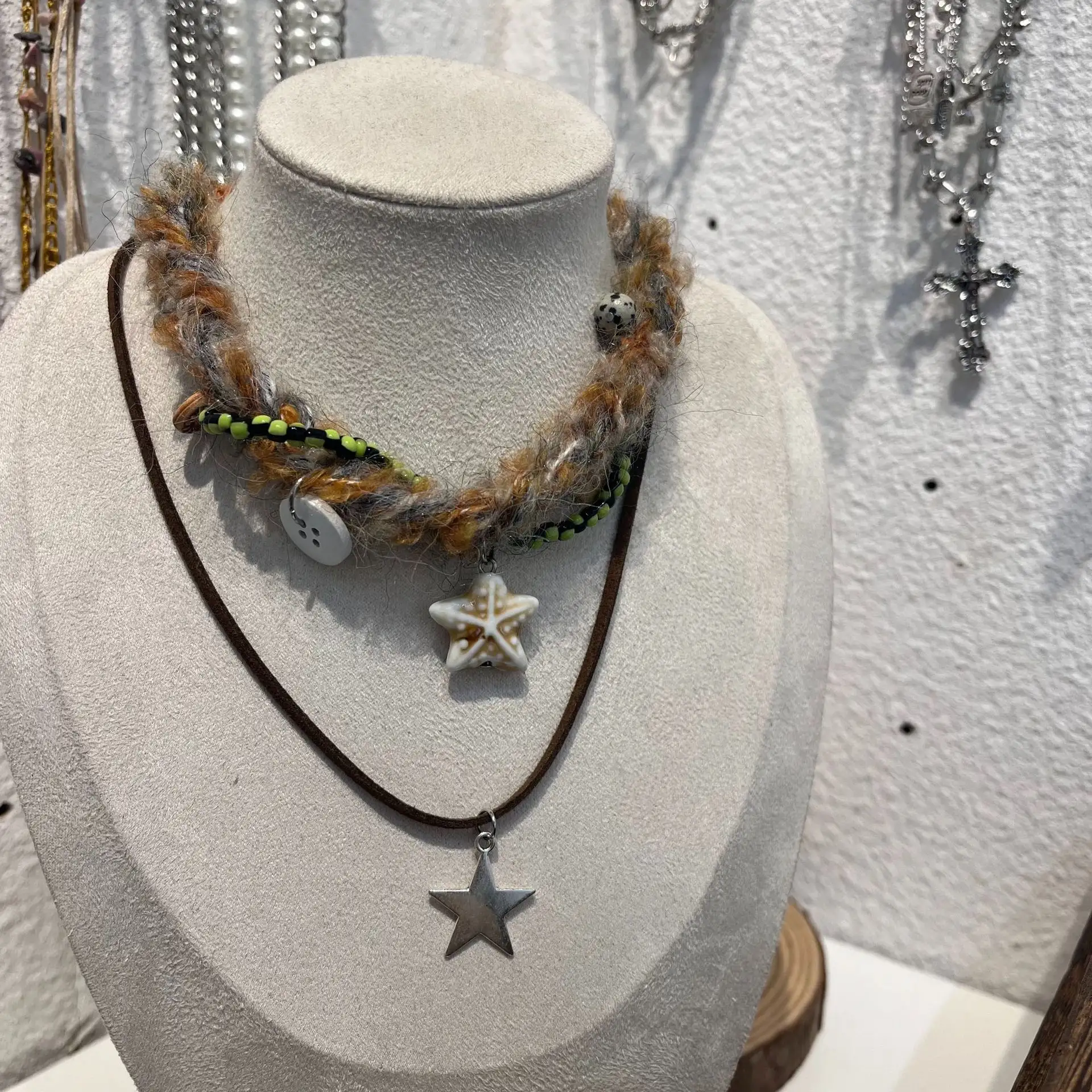 Woven Colorful Ropes Fashionable All-match Necklace