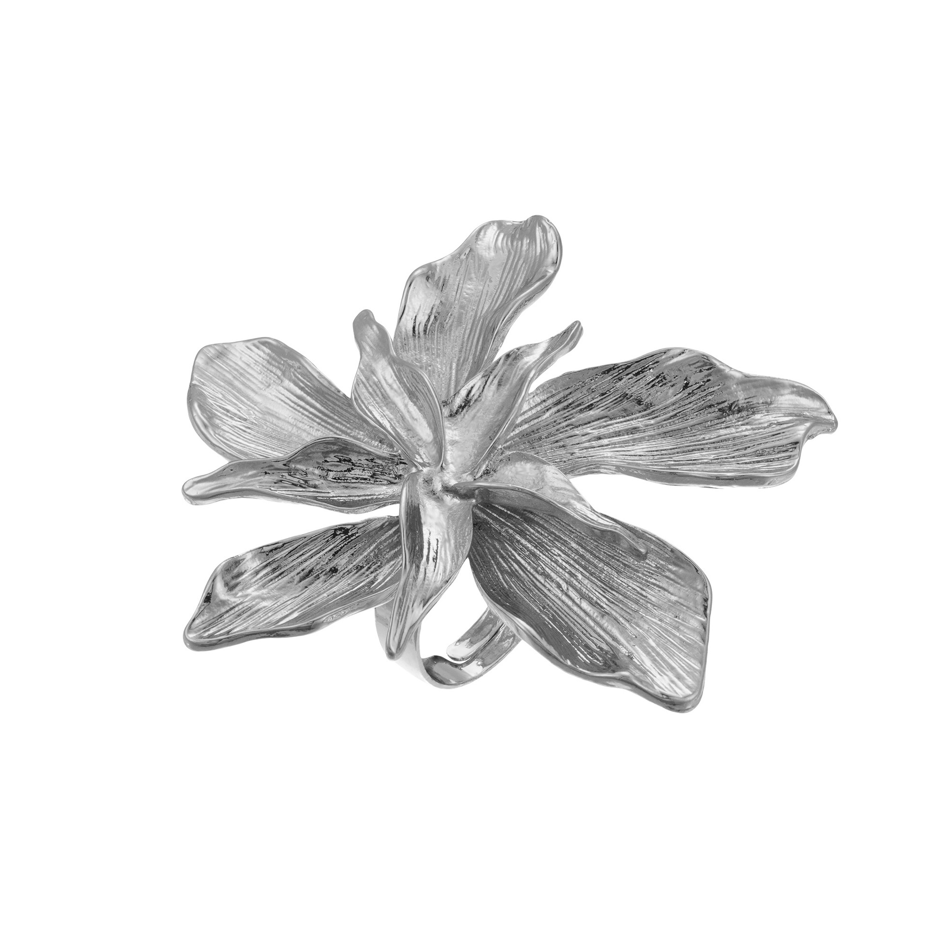 Five Petal Flower Stereo Flower Open Ring