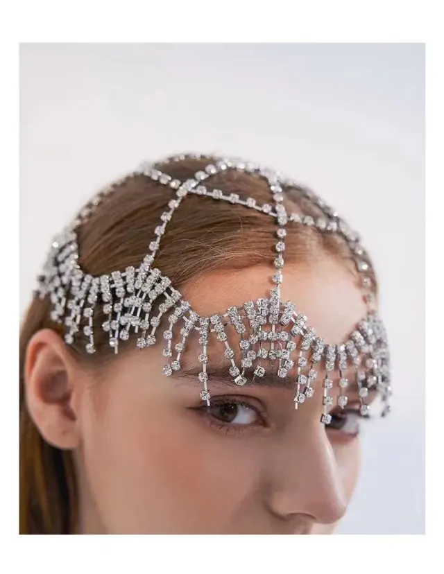Artificial Rhinestone Tassels With A Cool And Trendy Headwear One - Shop at LoveMi