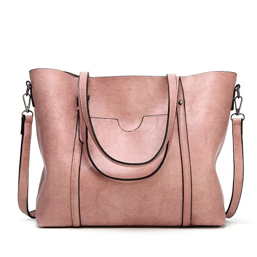 Trendy Retro Tote Bag Portable Shoulder Pink - Shop at LoveMi