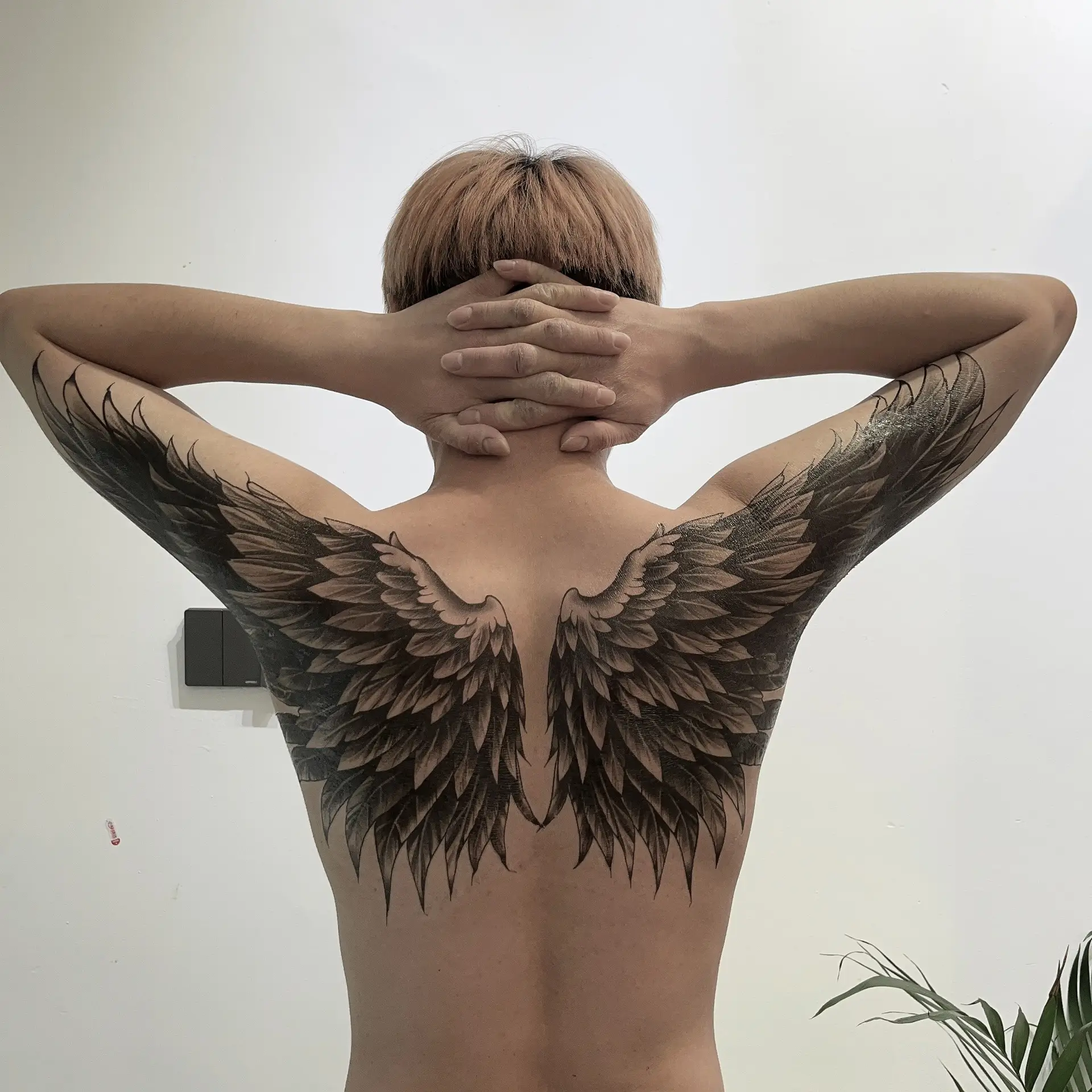 Wings Tattoo Sticker Waterproof And Hard-wearing Lasting 3-7 Days Simulation Back