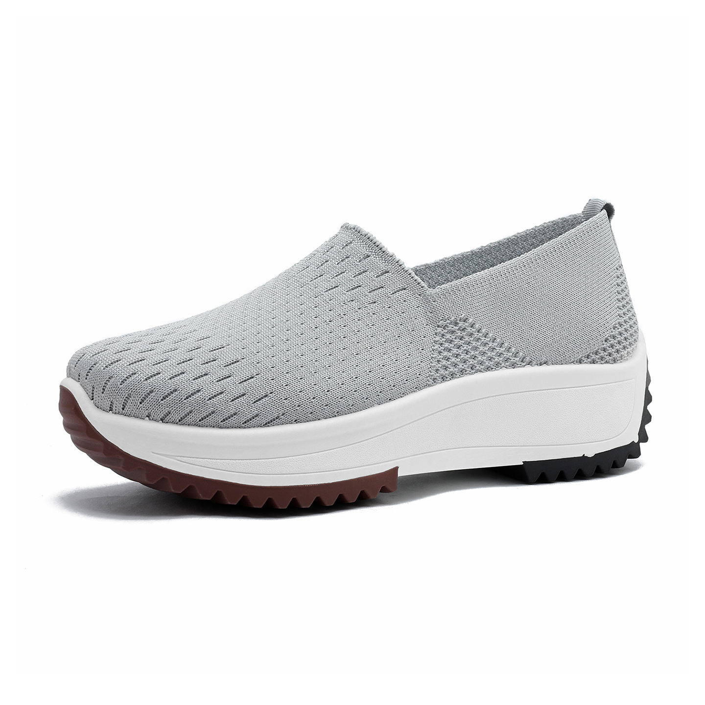 Cuff-height Heel-less Thick-soled Shoes