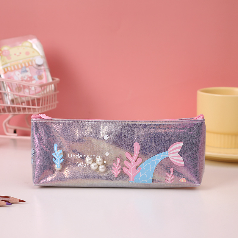 Mermaid Pencil Case Purple