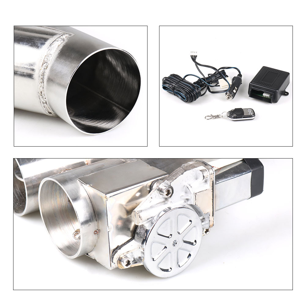 Car Modification Stainless Steel Electronic Control Double Valve Exhaust Pipe - Image 4