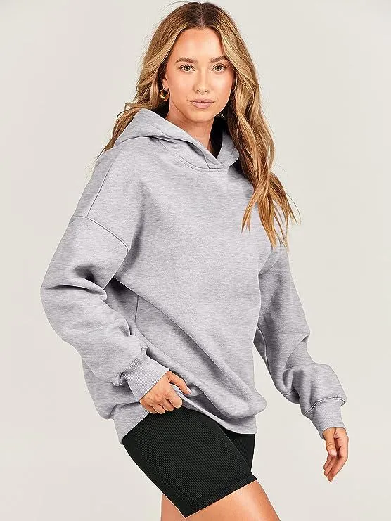 Loose Hooded Sweater Women's Sports And Leisure Floral Gray - Shop at LoveMi