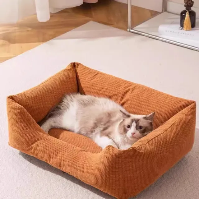 Scratch And Bite Resistant Removable And Washable Four Seasons Universal Winter Warm Pet Bed Coffee - Shop at LoveMi