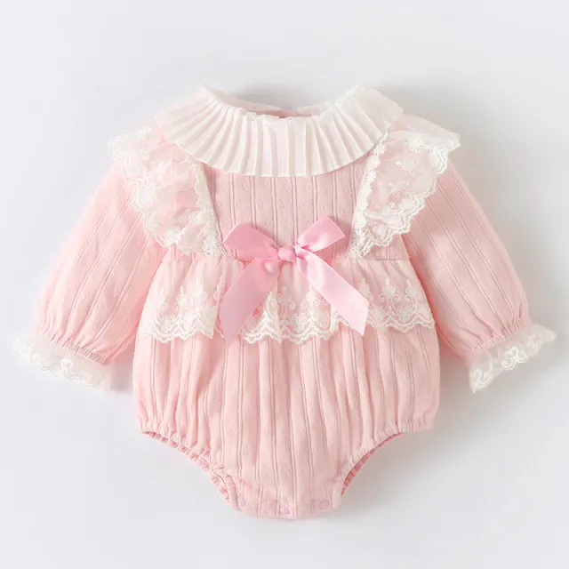 Newborn Clothes Jumpsuit Autumn Long Sleeve Pink - Shop at LoveMi