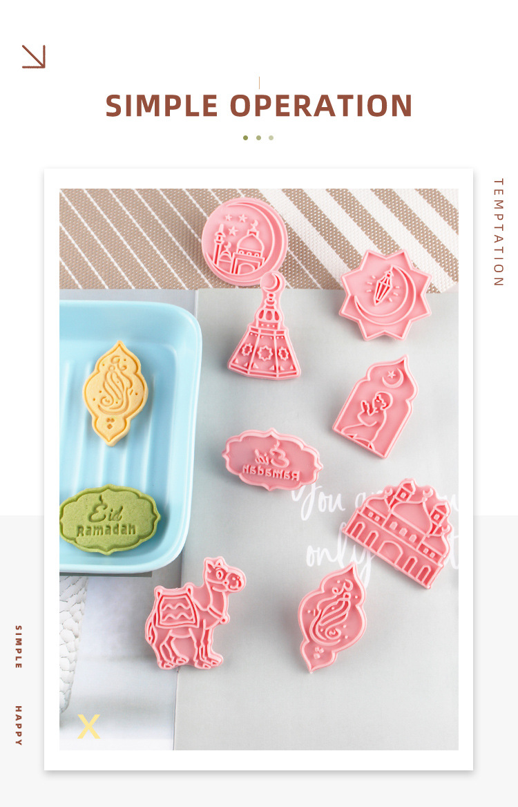 Cookie Mold 3d 3d Diy Plastic Suit Home Cake Cookie Press Type Baking Tool Cutter — foto 12