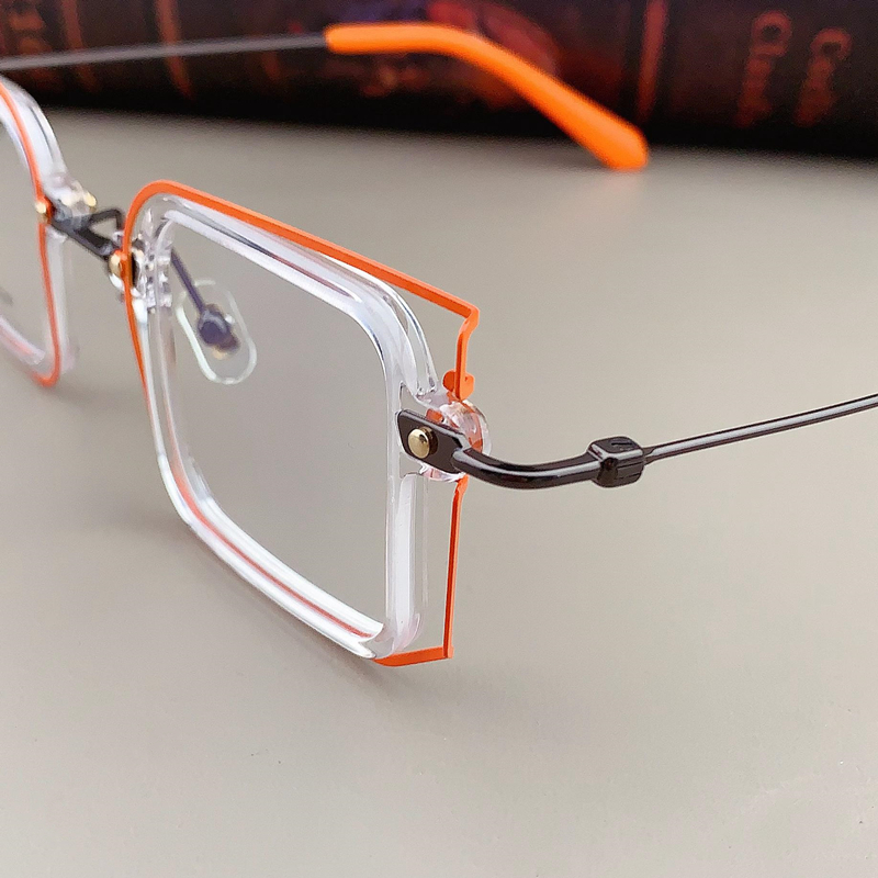 Personalized Strange Square Frame Men’s And Women’s Fashion Anti-blue Light Myopia Eye Protection Glasses