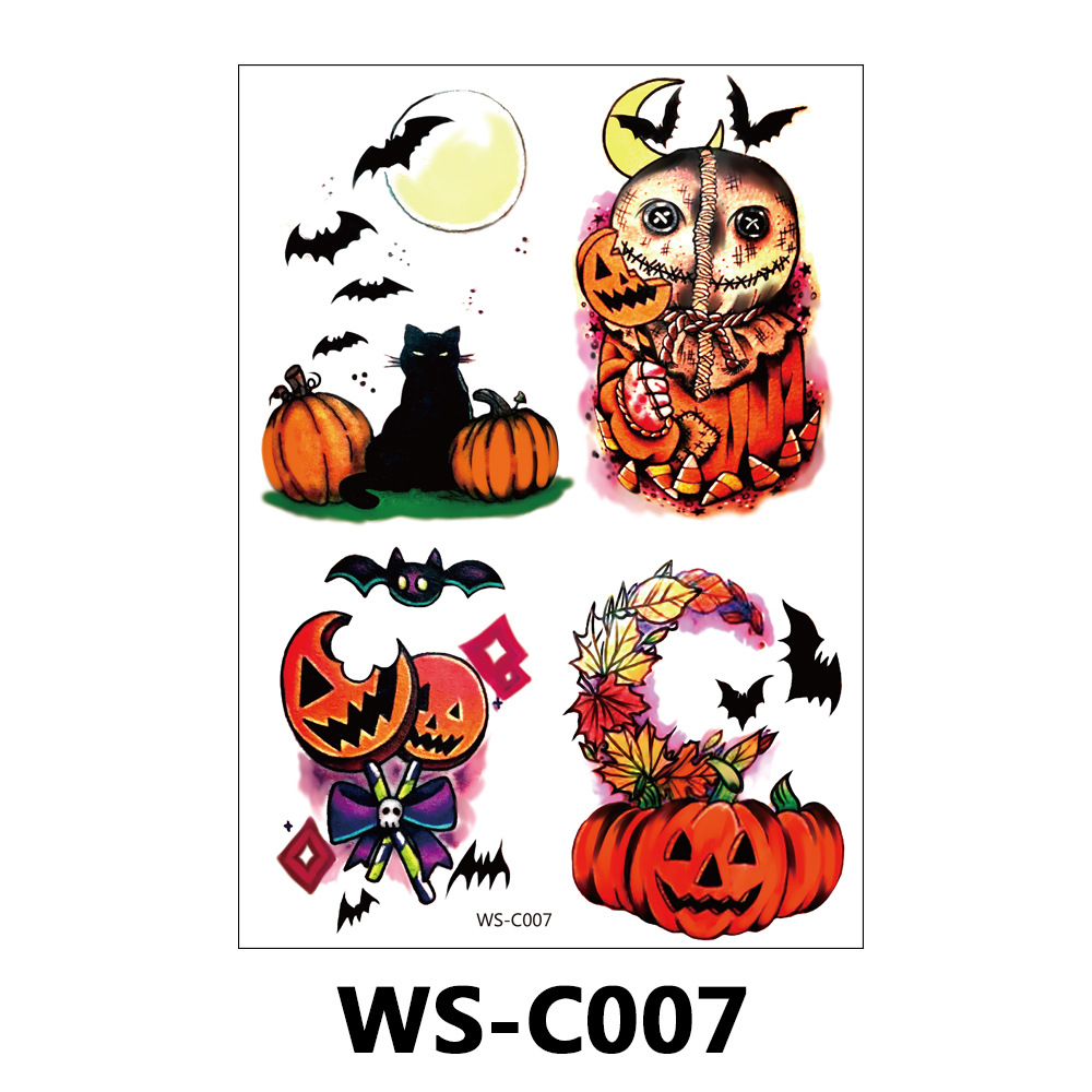 Grotesque horror-themed waterproof sticker for parties