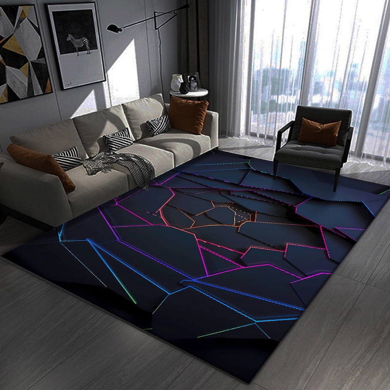 3D Visual Creative 3D Crystal Velvet Rug