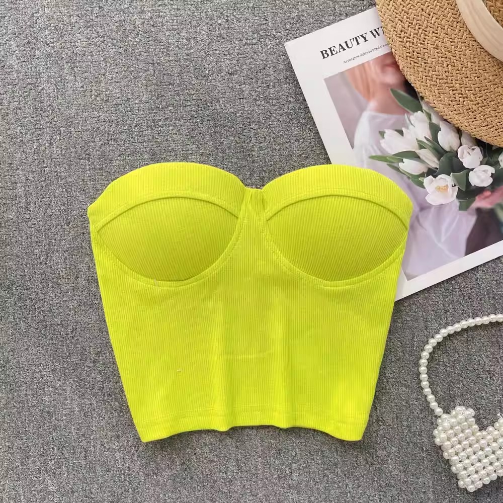 Women's Fashion Casual Strapless Tube Top Vest