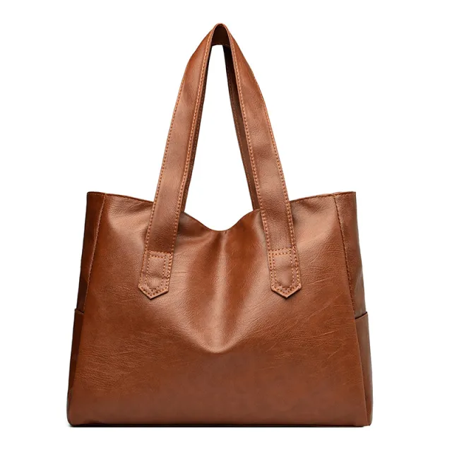 Large Capacity Commuter's All matching Portable And Fashion Shoulder Bag Casual Tote Bag Autumn And Winter Fashion Handbag Brown - Shop at LoveMi