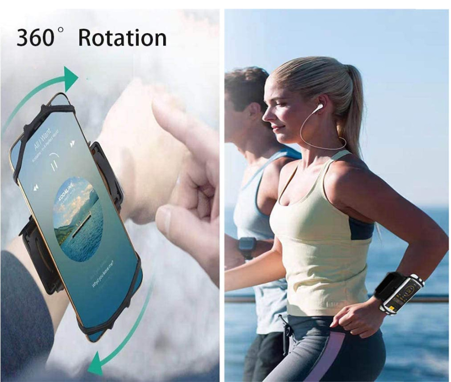 Removable Silicone Mobile Phone Armband Wrist Bag Multifunctional Arm Sleeve