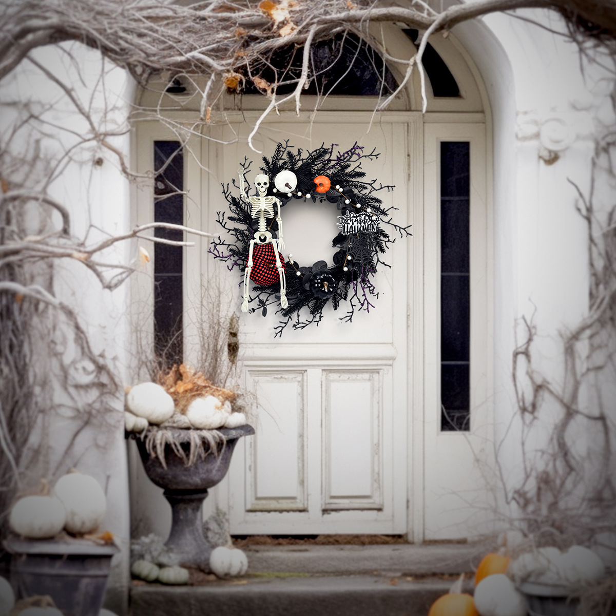 Title 1, Halloween Wreath Decorations Pendant Door Decor...