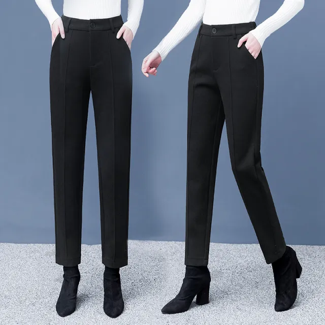 Autumn And Winter New All matching Straight Casual Tappered Pants Black - Shop at LoveMi