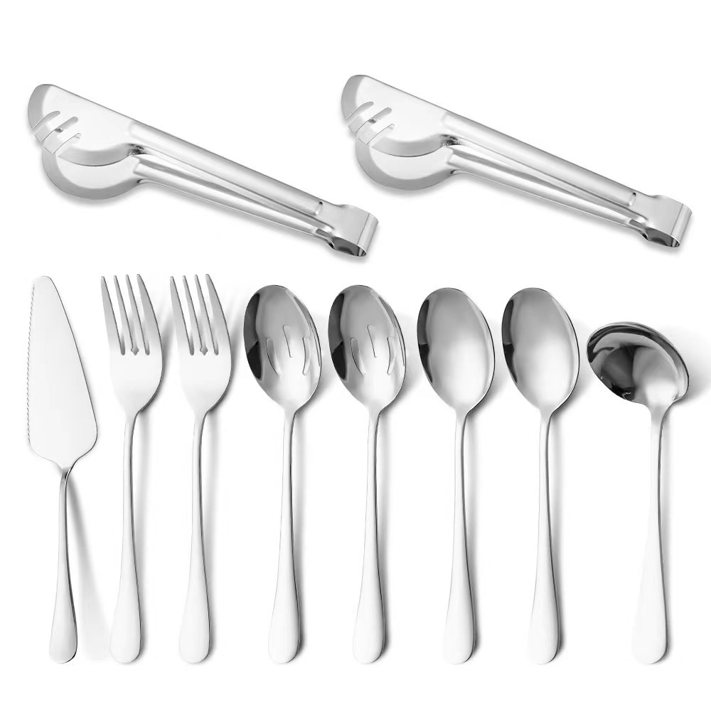 Silver 10pcs Cake Shovel