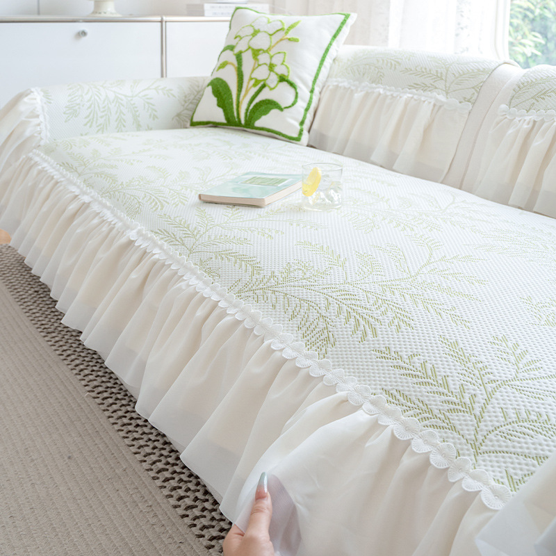 Sofa Seat Cushion For Summer Fixed Non-slip Cover Cloth