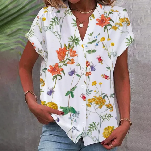 Conventional Cardigan Digital Printing Women's Top Shirt Figure 1 L - Shop at LoveMi