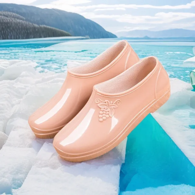 Fashion Low Top Short Tube Women's Rain Boots Apricot - Shop at LoveMi