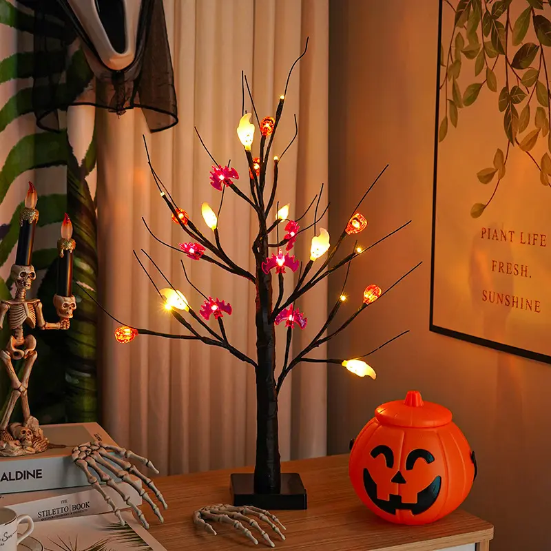 Halloween Pumpkin-Shape Living Room Party Night Light
