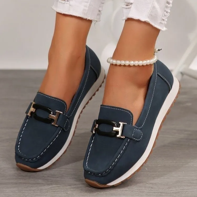 Women's Platform Metal Chain Casual Sneaker - Blue
